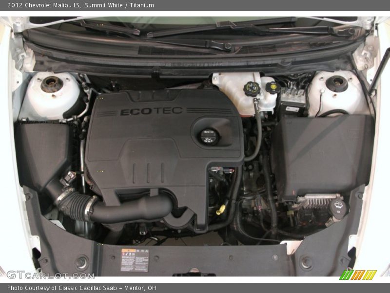 Summit White / Titanium 2012 Chevrolet Malibu LS