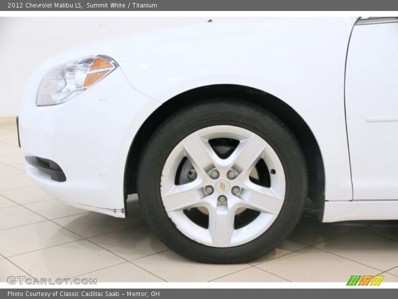 Summit White / Titanium 2012 Chevrolet Malibu LS