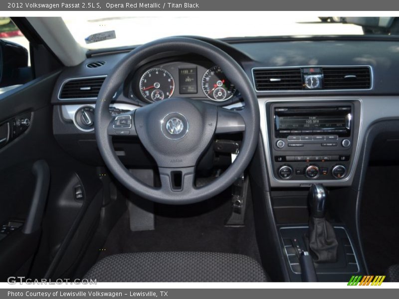 Opera Red Metallic / Titan Black 2012 Volkswagen Passat 2.5L S
