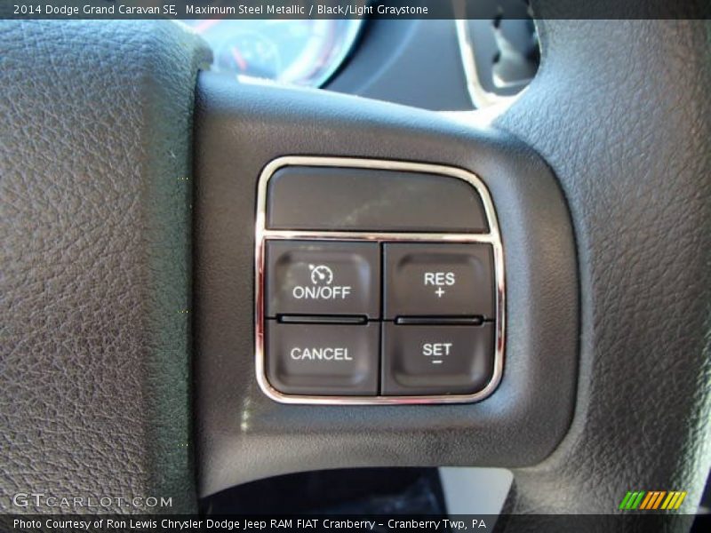 Maximum Steel Metallic / Black/Light Graystone 2014 Dodge Grand Caravan SE