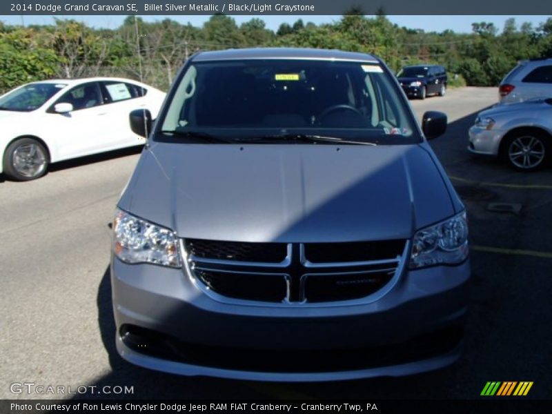 Billet Silver Metallic / Black/Light Graystone 2014 Dodge Grand Caravan SE