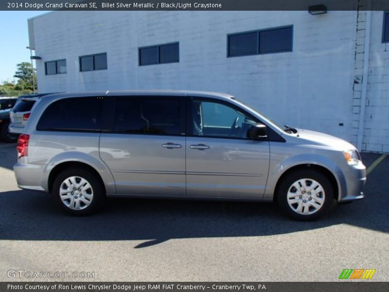 Billet Silver Metallic / Black/Light Graystone 2014 Dodge Grand Caravan SE