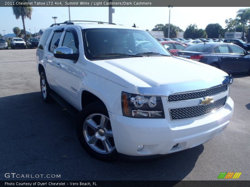 Summit White / Light Cashmere/Dark Cashmere 2011 Chevrolet Tahoe LTZ 4x4