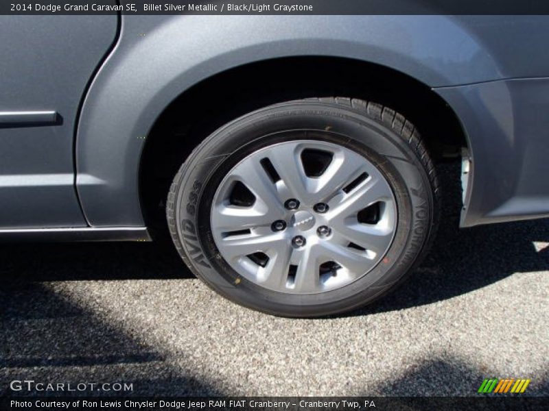 Billet Silver Metallic / Black/Light Graystone 2014 Dodge Grand Caravan SE