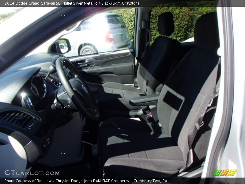 Billet Silver Metallic / Black/Light Graystone 2014 Dodge Grand Caravan SE