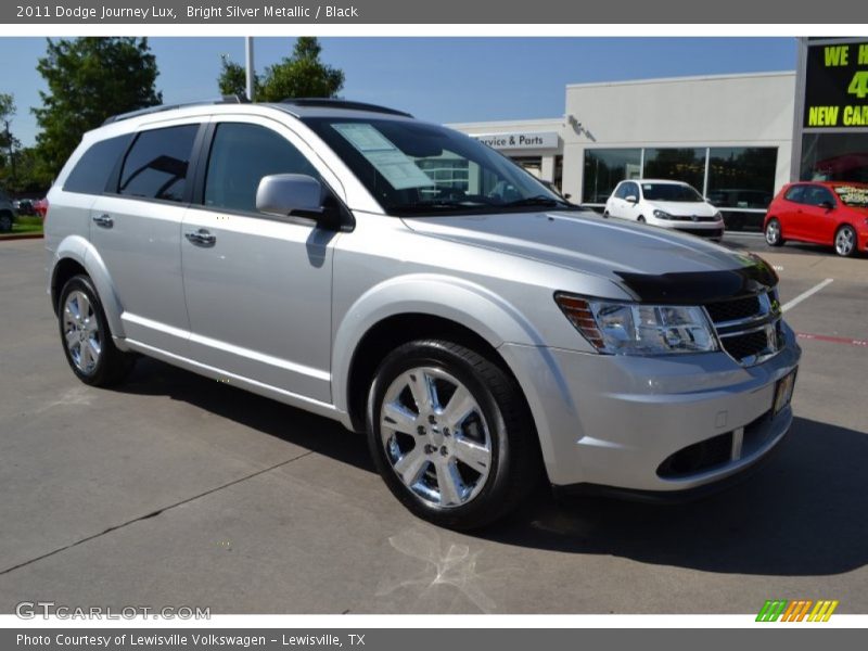 Bright Silver Metallic / Black 2011 Dodge Journey Lux