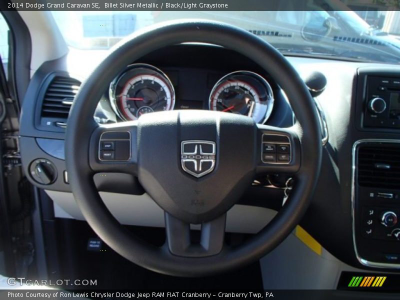 Billet Silver Metallic / Black/Light Graystone 2014 Dodge Grand Caravan SE