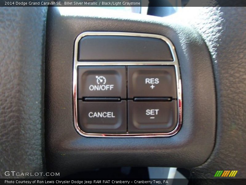 Billet Silver Metallic / Black/Light Graystone 2014 Dodge Grand Caravan SE