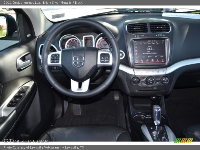 Bright Silver Metallic / Black 2011 Dodge Journey Lux
