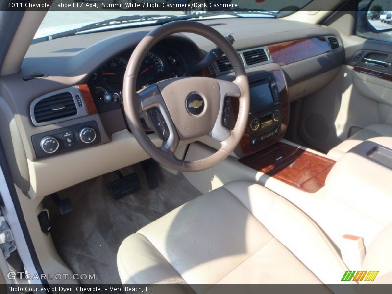Summit White / Light Cashmere/Dark Cashmere 2011 Chevrolet Tahoe LTZ 4x4