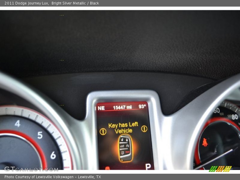 Bright Silver Metallic / Black 2011 Dodge Journey Lux