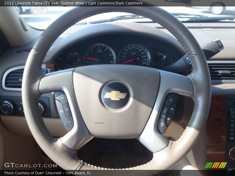 Summit White / Light Cashmere/Dark Cashmere 2011 Chevrolet Tahoe LTZ 4x4