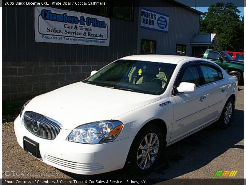 White Opal / Cocoa/Cashmere 2009 Buick Lucerne CXL
