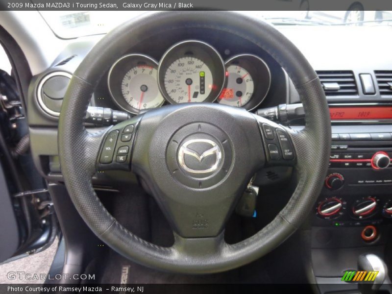 Galaxy Gray Mica / Black 2009 Mazda MAZDA3 i Touring Sedan