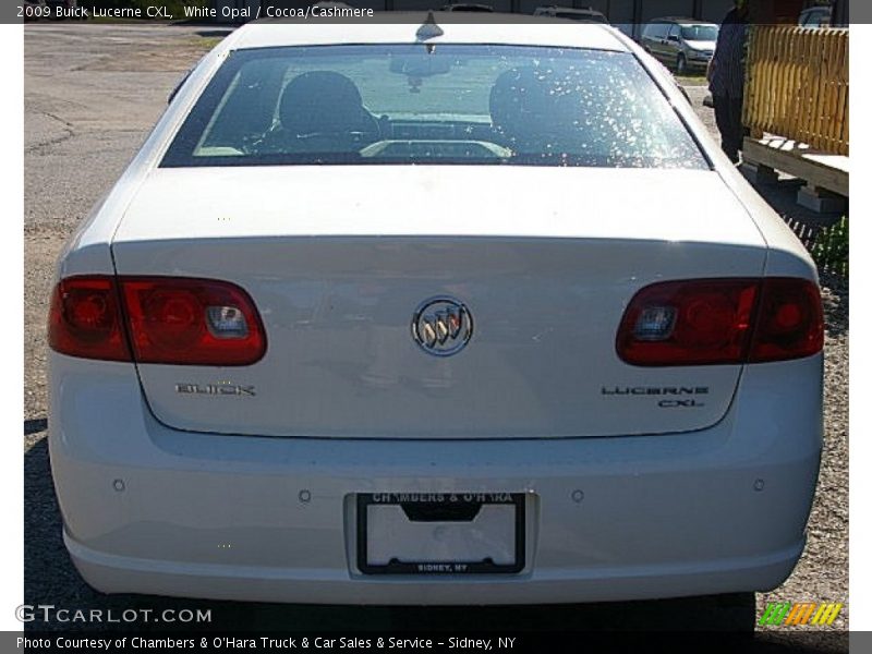 White Opal / Cocoa/Cashmere 2009 Buick Lucerne CXL