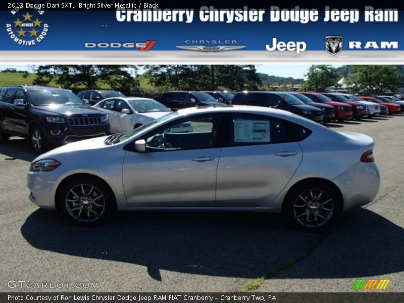 Bright Silver Metallic / Black 2013 Dodge Dart SXT