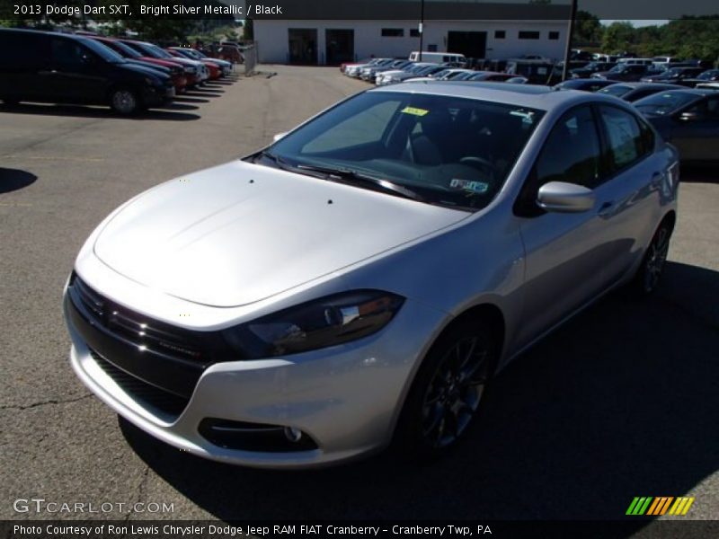 Bright Silver Metallic / Black 2013 Dodge Dart SXT