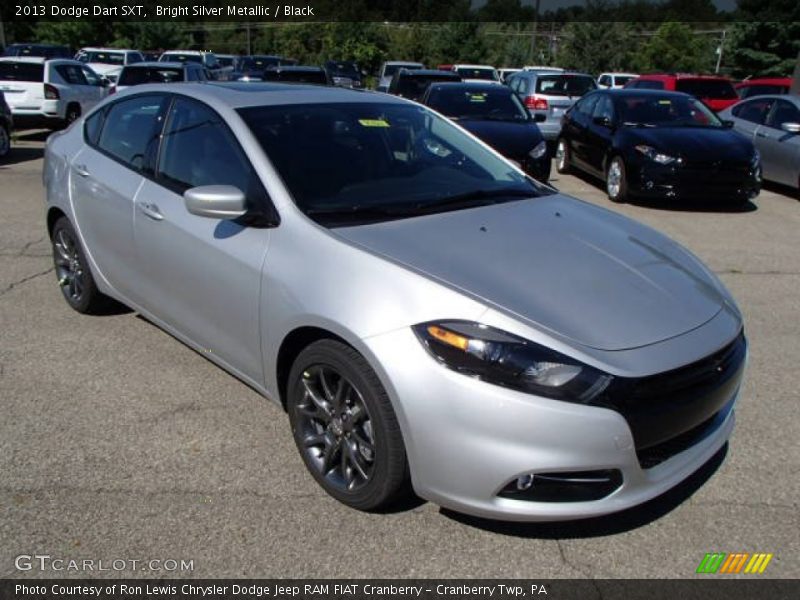Bright Silver Metallic / Black 2013 Dodge Dart SXT