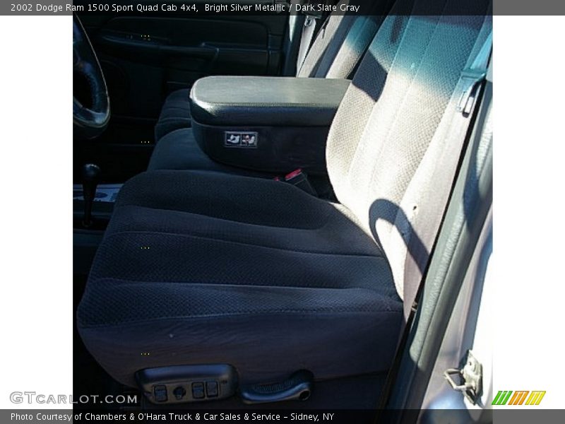 Bright Silver Metallic / Dark Slate Gray 2002 Dodge Ram 1500 Sport Quad Cab 4x4