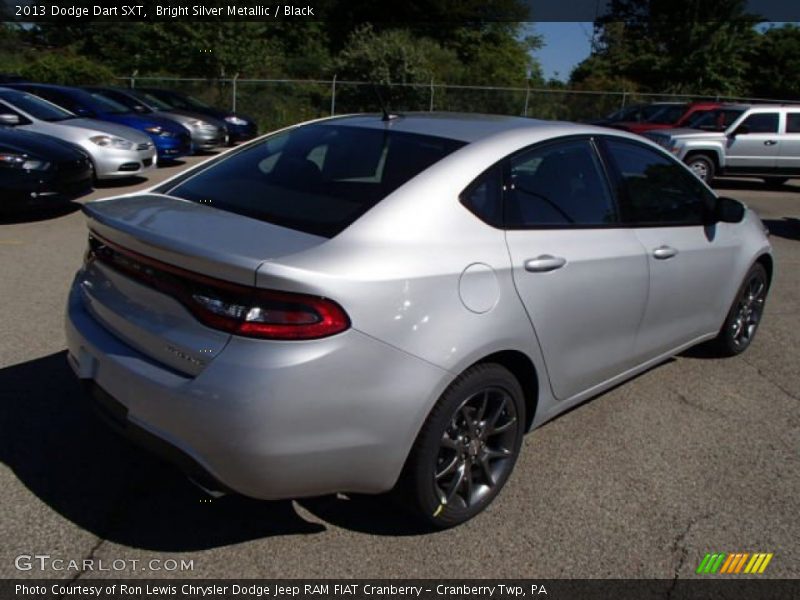 Bright Silver Metallic / Black 2013 Dodge Dart SXT