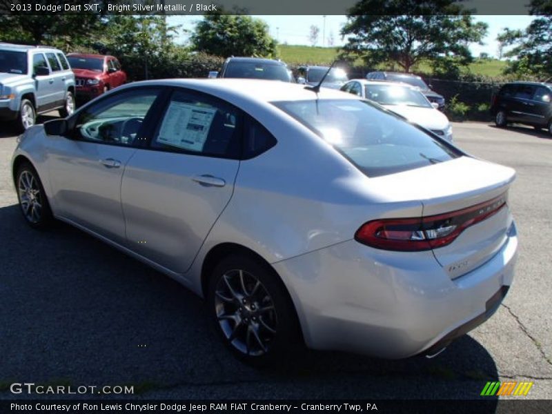 Bright Silver Metallic / Black 2013 Dodge Dart SXT