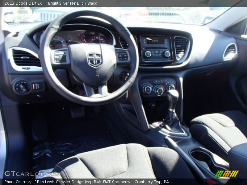 Bright Silver Metallic / Black 2013 Dodge Dart SXT