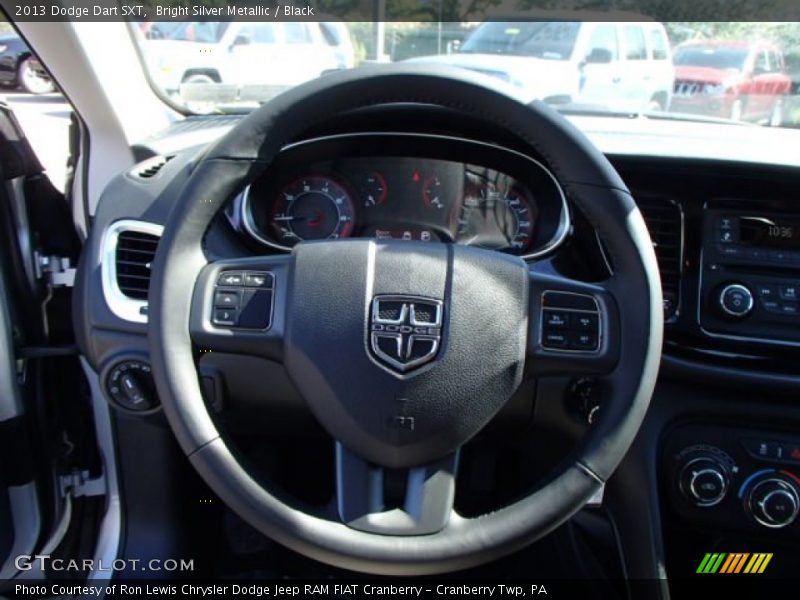 Bright Silver Metallic / Black 2013 Dodge Dart SXT