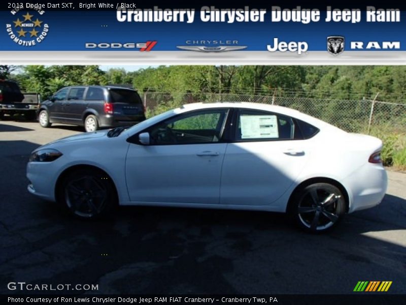 Bright White / Black 2013 Dodge Dart SXT
