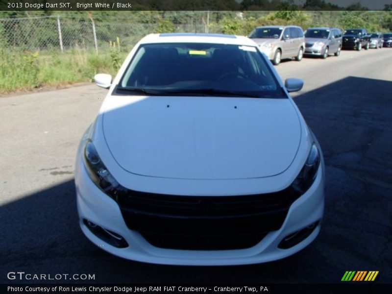 Bright White / Black 2013 Dodge Dart SXT