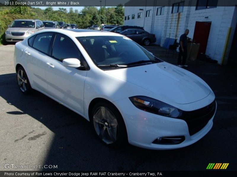 Bright White / Black 2013 Dodge Dart SXT