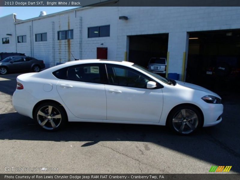 Bright White / Black 2013 Dodge Dart SXT