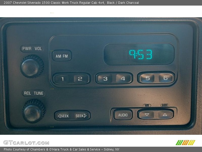 Black / Dark Charcoal 2007 Chevrolet Silverado 1500 Classic Work Truck Regular Cab 4x4