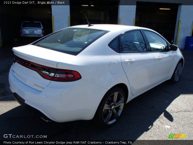 Bright White / Black 2013 Dodge Dart SXT