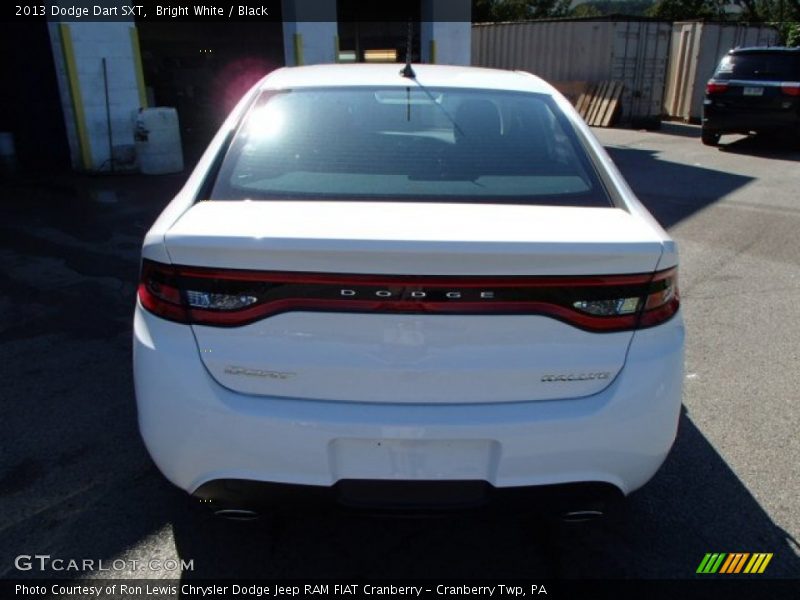 Bright White / Black 2013 Dodge Dart SXT