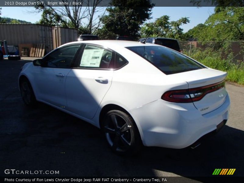 Bright White / Black 2013 Dodge Dart SXT