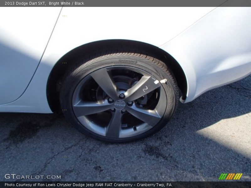 Bright White / Black 2013 Dodge Dart SXT