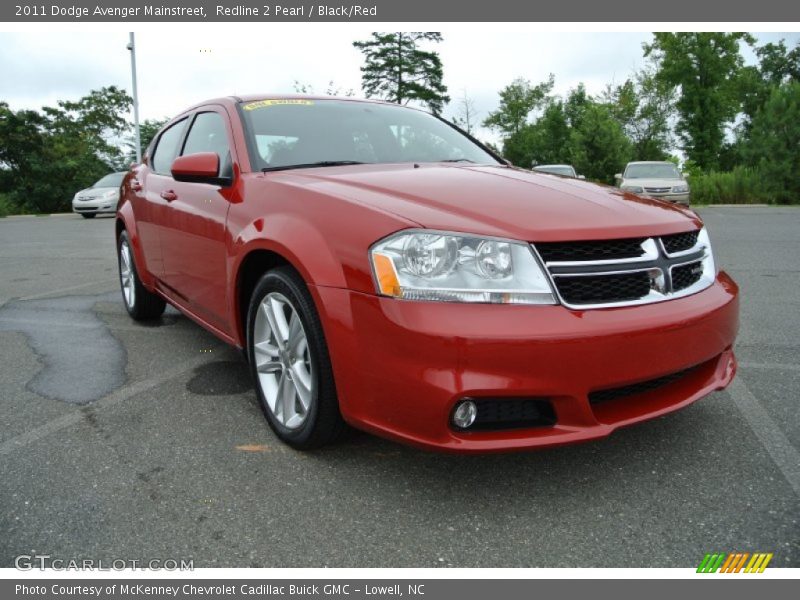 Redline 2 Pearl / Black/Red 2011 Dodge Avenger Mainstreet