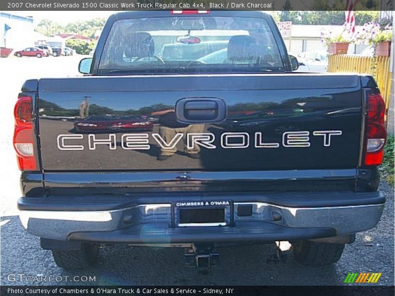 Black / Dark Charcoal 2007 Chevrolet Silverado 1500 Classic Work Truck Regular Cab 4x4