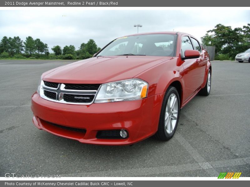 Redline 2 Pearl / Black/Red 2011 Dodge Avenger Mainstreet