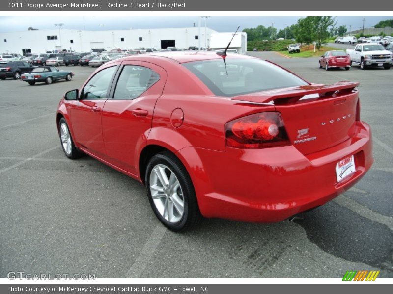 Redline 2 Pearl / Black/Red 2011 Dodge Avenger Mainstreet