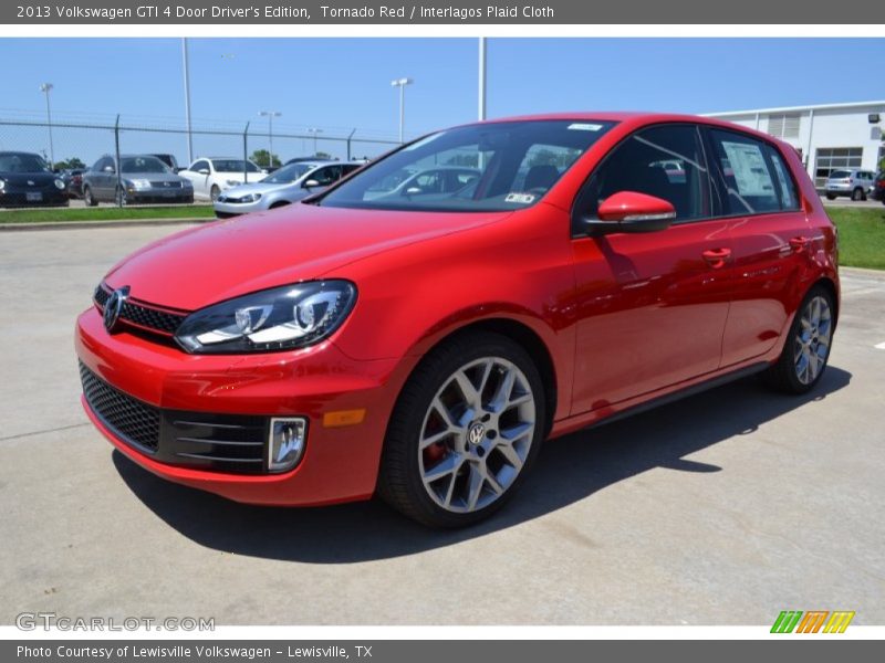 Tornado Red / Interlagos Plaid Cloth 2013 Volkswagen GTI 4 Door Driver's Edition