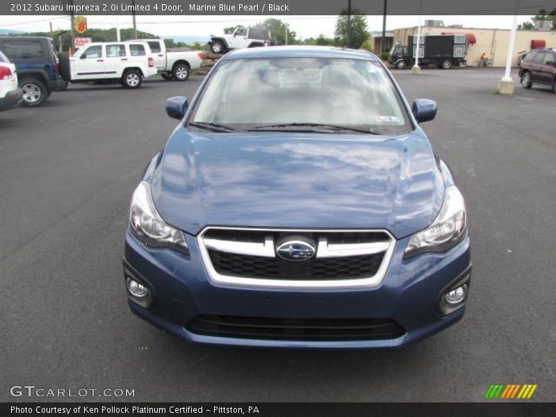 Marine Blue Pearl / Black 2012 Subaru Impreza 2.0i Limited 4 Door