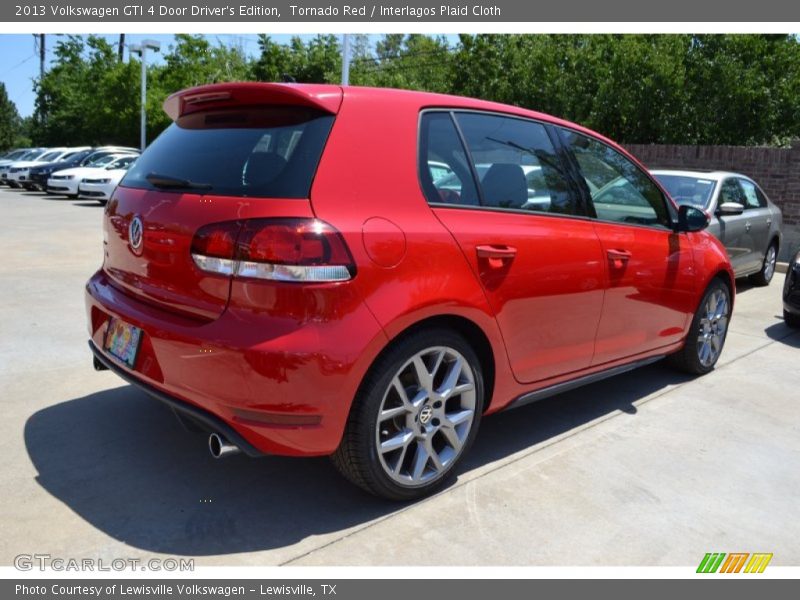 Tornado Red / Interlagos Plaid Cloth 2013 Volkswagen GTI 4 Door Driver's Edition