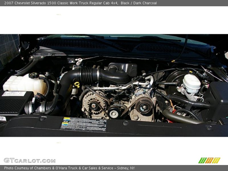 Black / Dark Charcoal 2007 Chevrolet Silverado 1500 Classic Work Truck Regular Cab 4x4