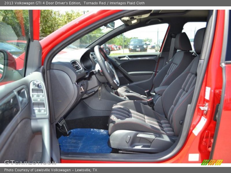 Tornado Red / Interlagos Plaid Cloth 2013 Volkswagen GTI 4 Door Driver's Edition