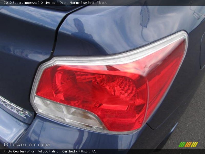 Marine Blue Pearl / Black 2012 Subaru Impreza 2.0i Limited 4 Door