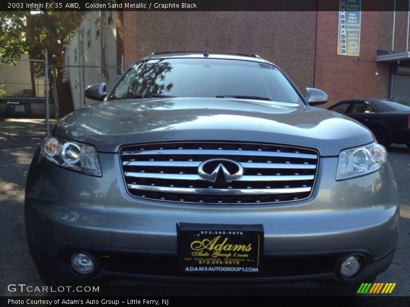 Golden Sand Metallic / Graphite Black 2003 Infiniti FX 35 AWD