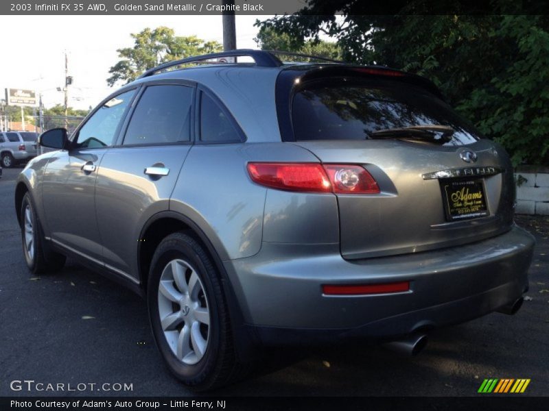 Golden Sand Metallic / Graphite Black 2003 Infiniti FX 35 AWD