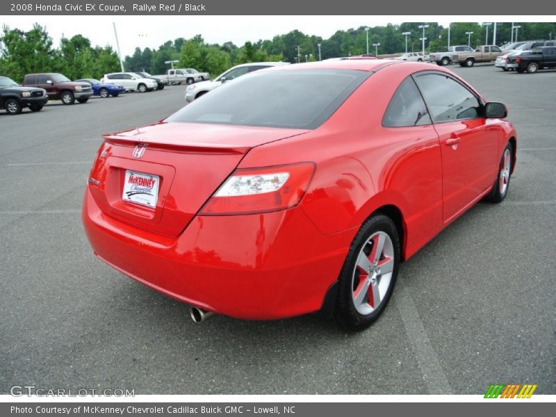 Rallye Red / Black 2008 Honda Civic EX Coupe