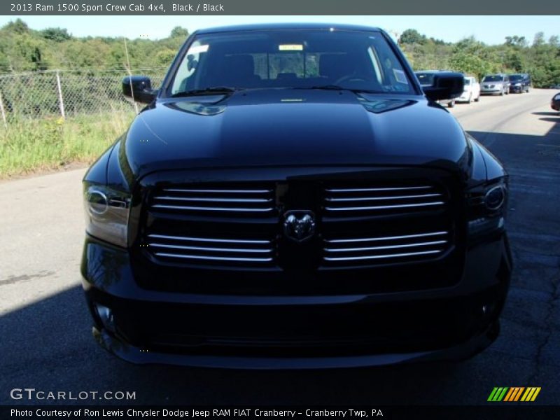Black / Black 2013 Ram 1500 Sport Crew Cab 4x4
